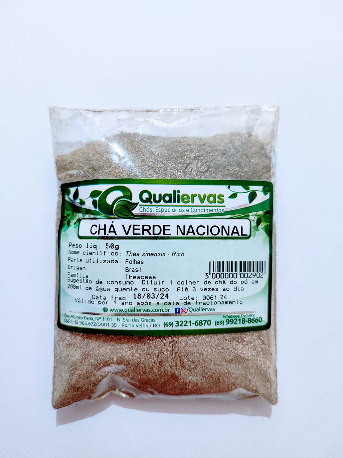 CHA VERDE NACIONAL PO 50GR