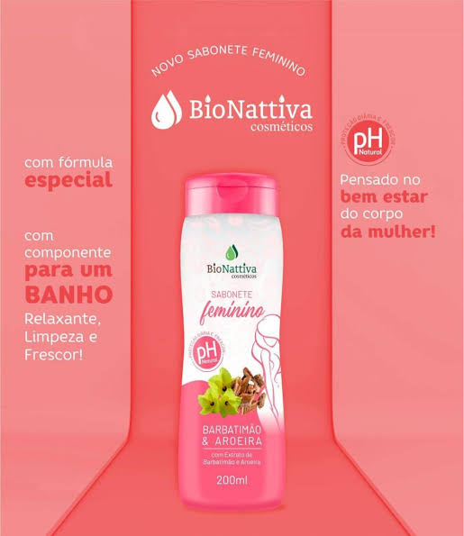 SABONETE FEMININO BARBATIMAO E AROEIRA 200 ML