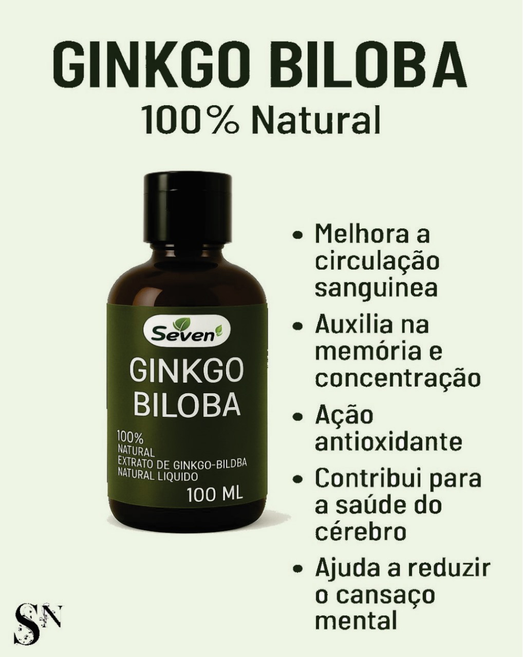 EXTRATO DE GINKCOBILOBA 100ML