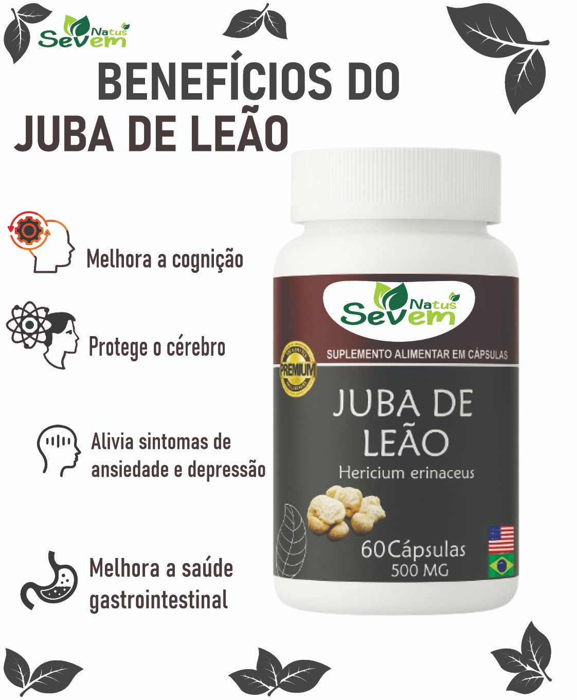 JUBA DE LEAO 60 CAPS SEVEN NATUS