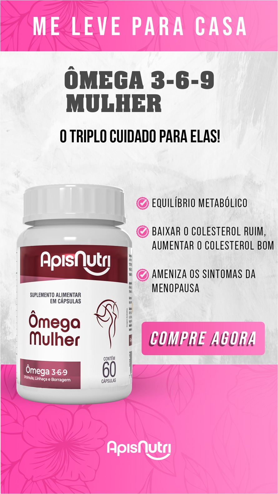OMEGA 3-6-9 MULHER 1000MG 60CAPS