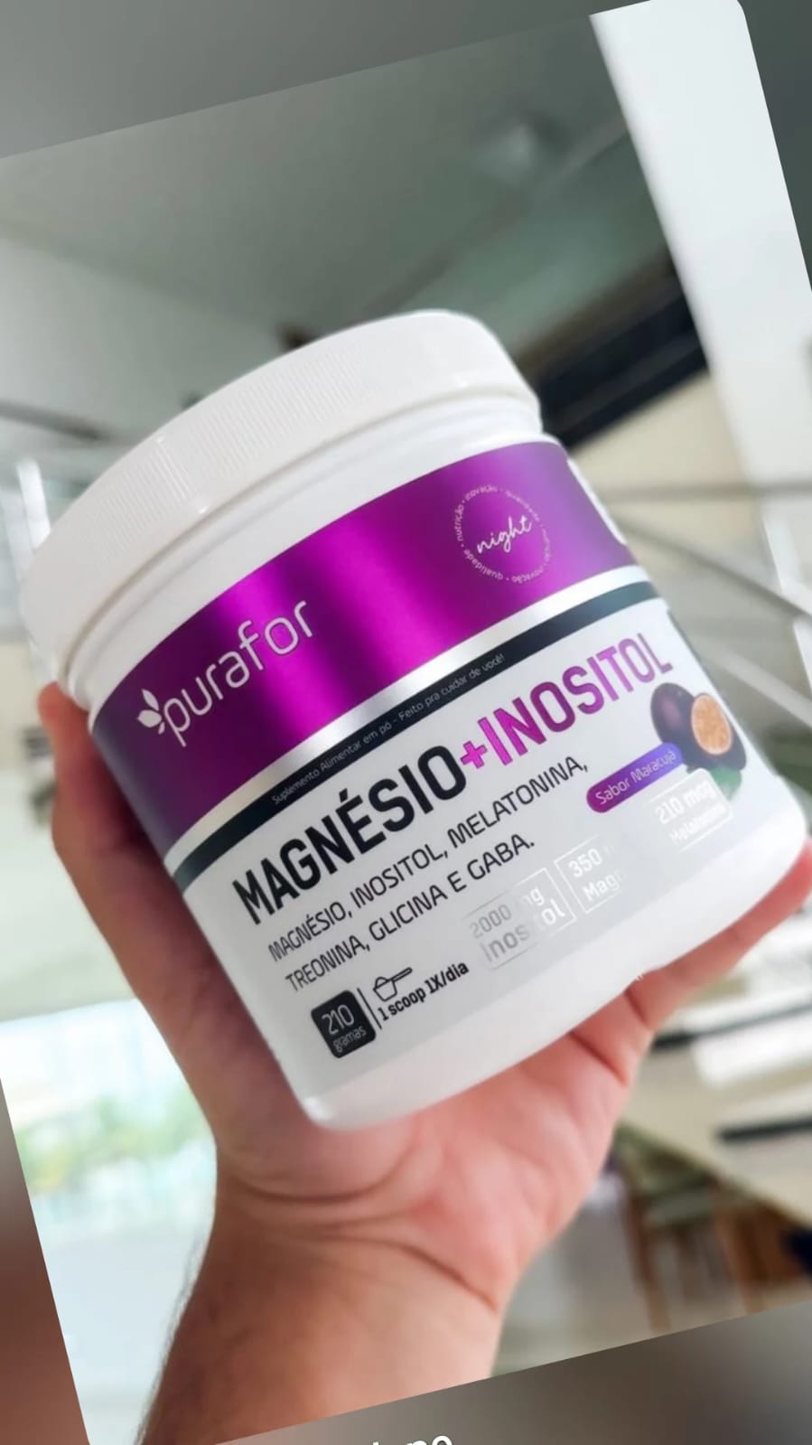 MAGNESIO INOSITOL NOITE 210GR PURAFOR