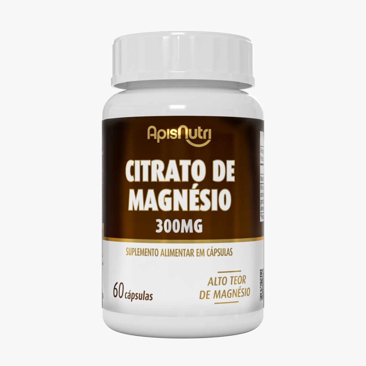 CITRATO DE MAGNESIO 300MG 60 CAPS APISNUTRI