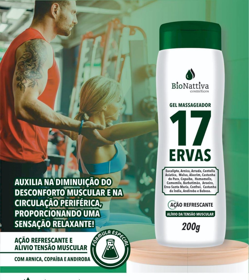 GEL MASSAGEADOR 17 ERVAS