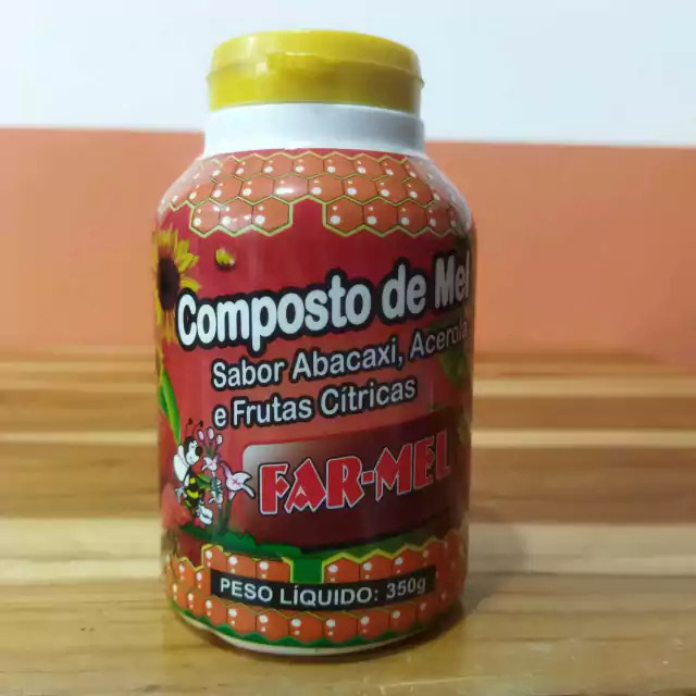 COMPOSTO DE MEL ABACAXI ACEROLA E FRUTAS CITRICAS 350GR