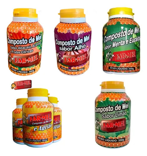 COMPOSTO DE MEL ABACAXI ACEROLA E FRUTAS CITRICAS 350GR