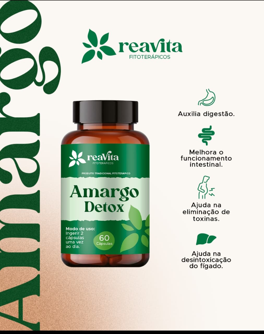 AMARGO DETOX 60 CAPS REAVITA