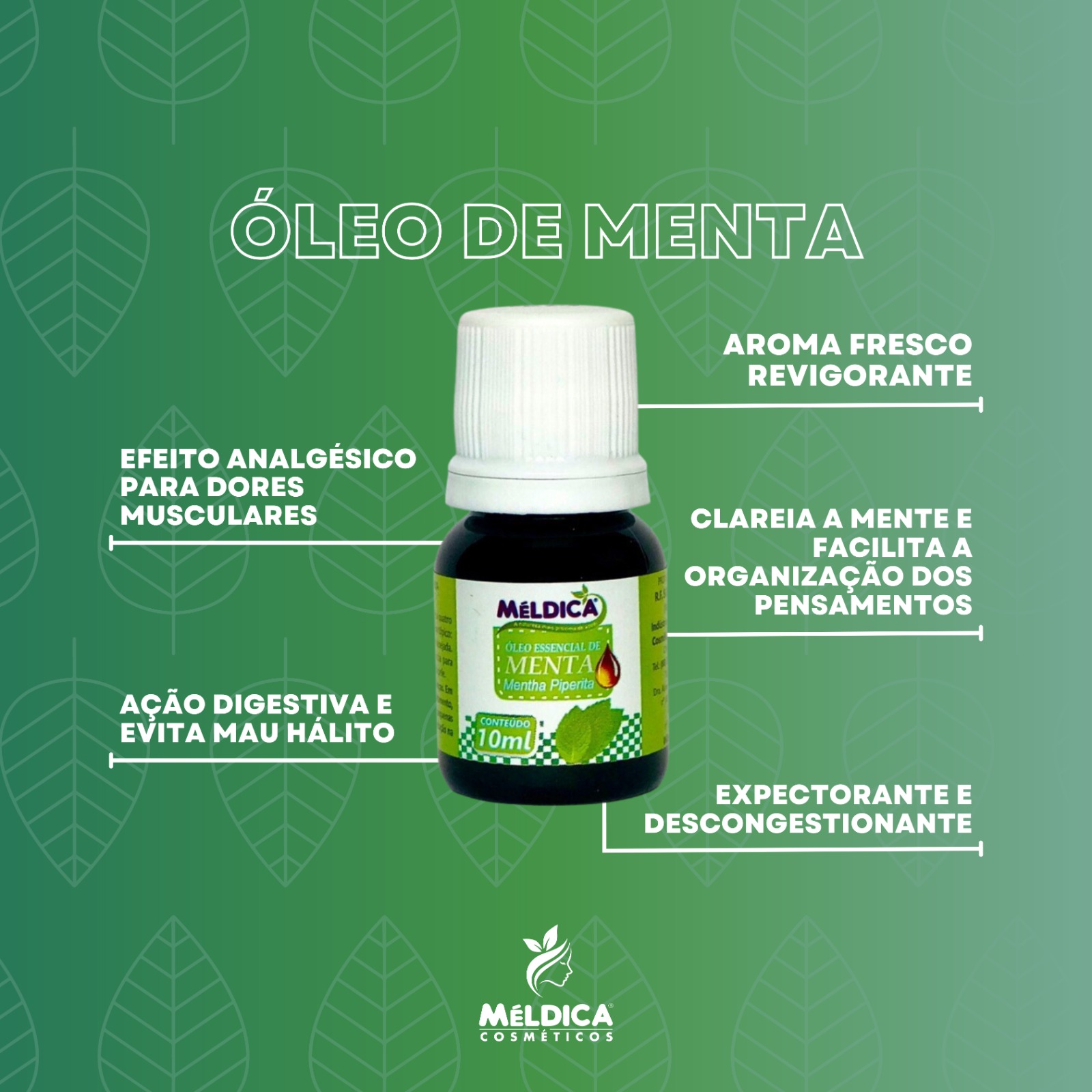 OLEO DE MENTA PEPERITA 10ML MELDICA