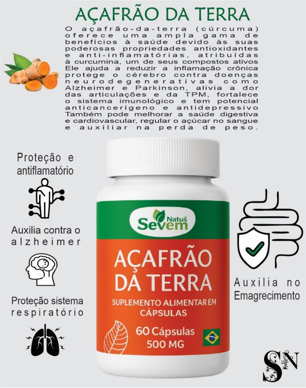 ACAFRAO DA TERRA 60CAPS SEVEN NATUS 