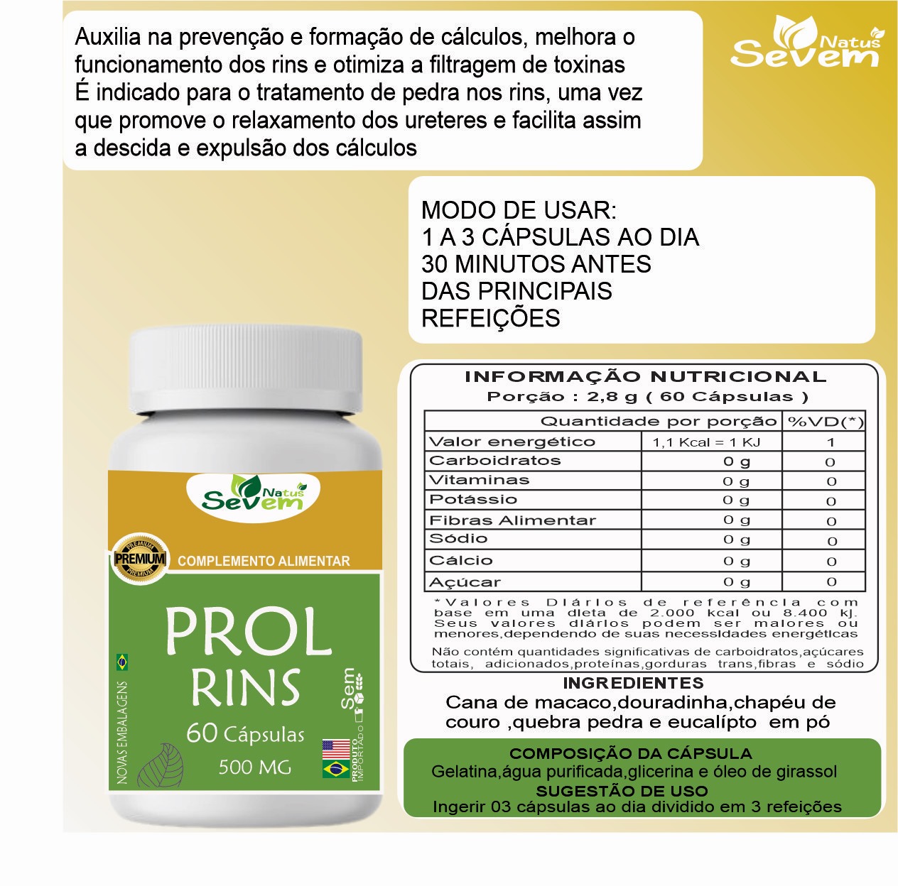 PROL RINS 60CAPS SEVEN NATUS