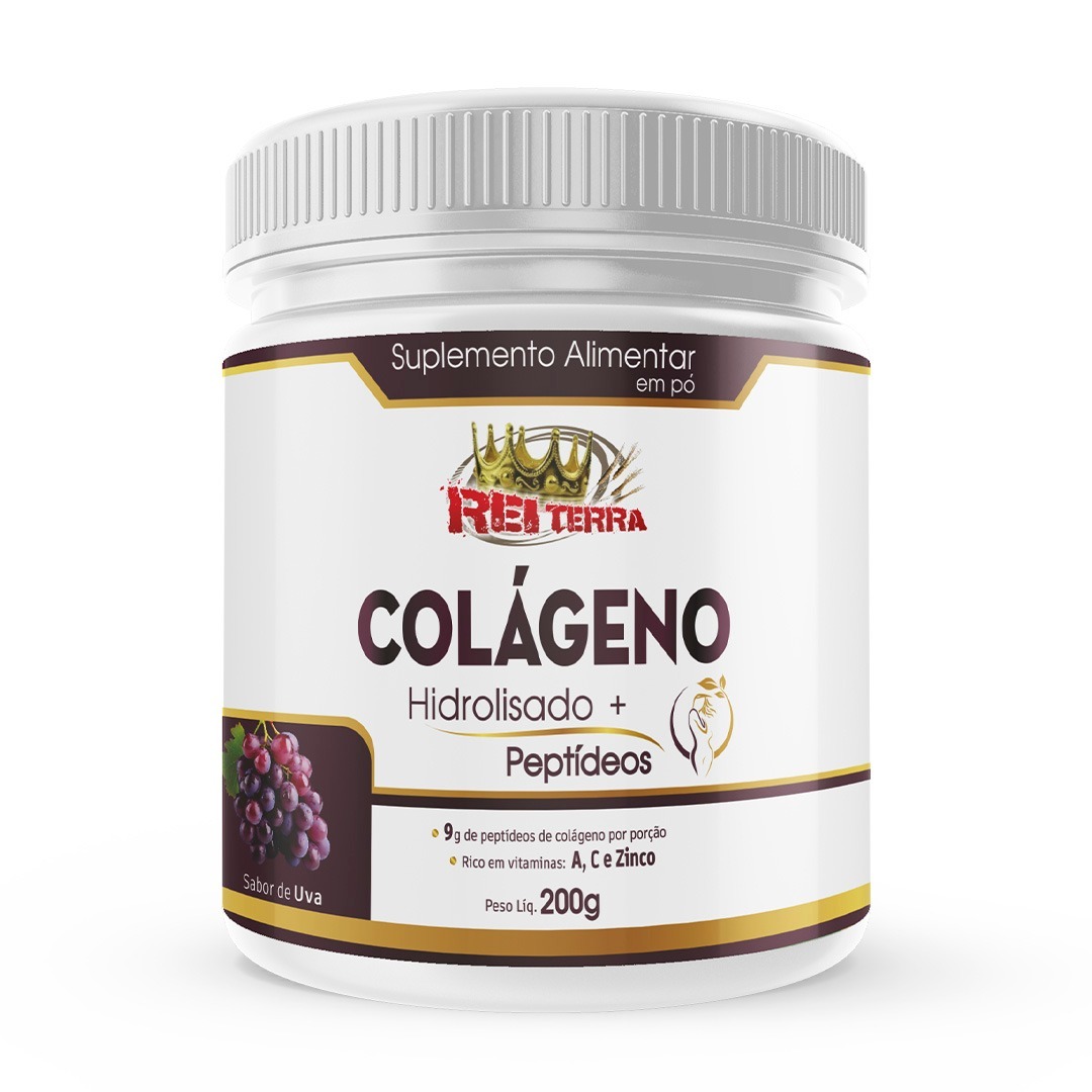 COLAGENO SABOR UVA 200GRAMAS REI TERRA