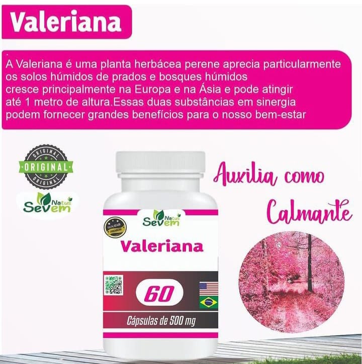 VALERIANA 500MG 60CPS SEVEN NATUS