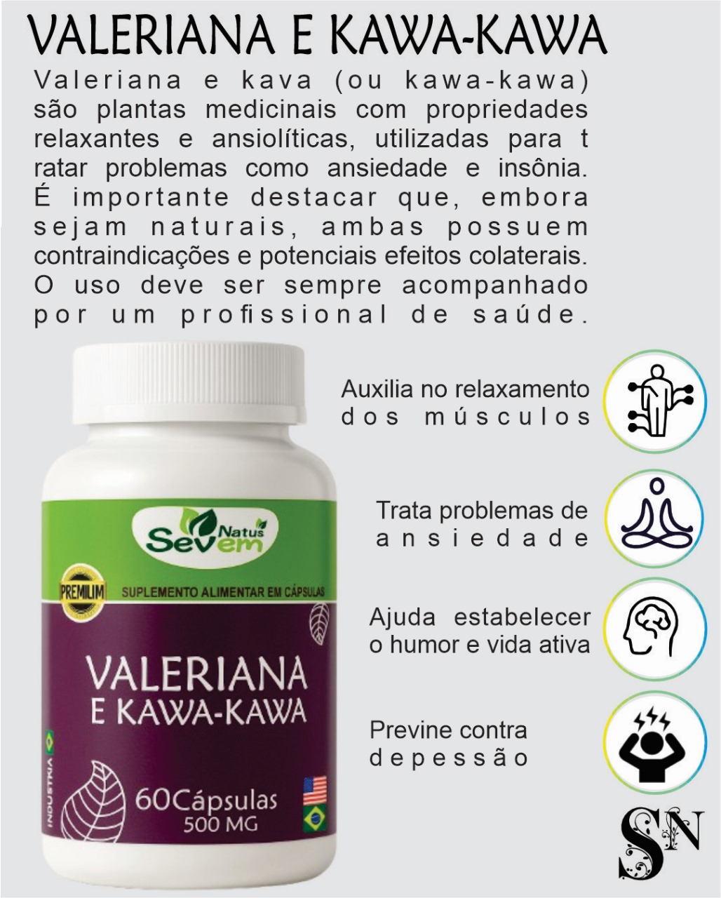 VALERIANA + KAWA-KAWA 60CPS