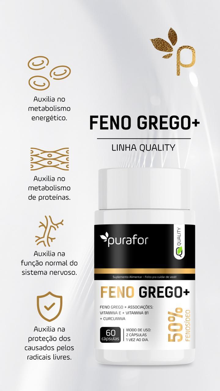 FENO GREGO + ASSOCIACOES 60 CAPS PURA FOR