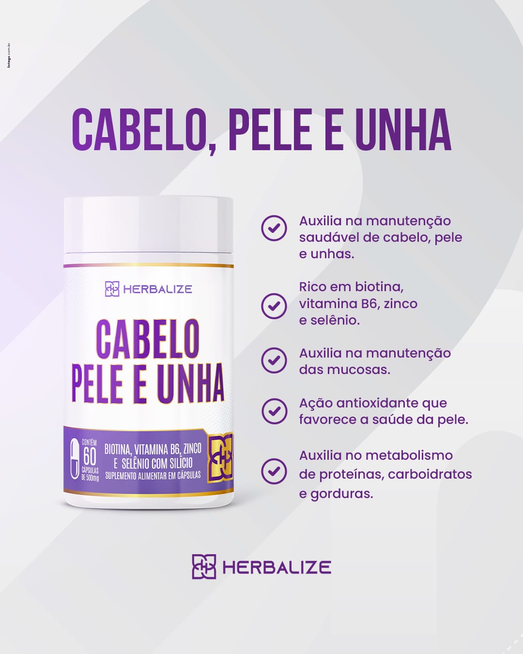 CABELO PELE E UNHA 60 CAPS