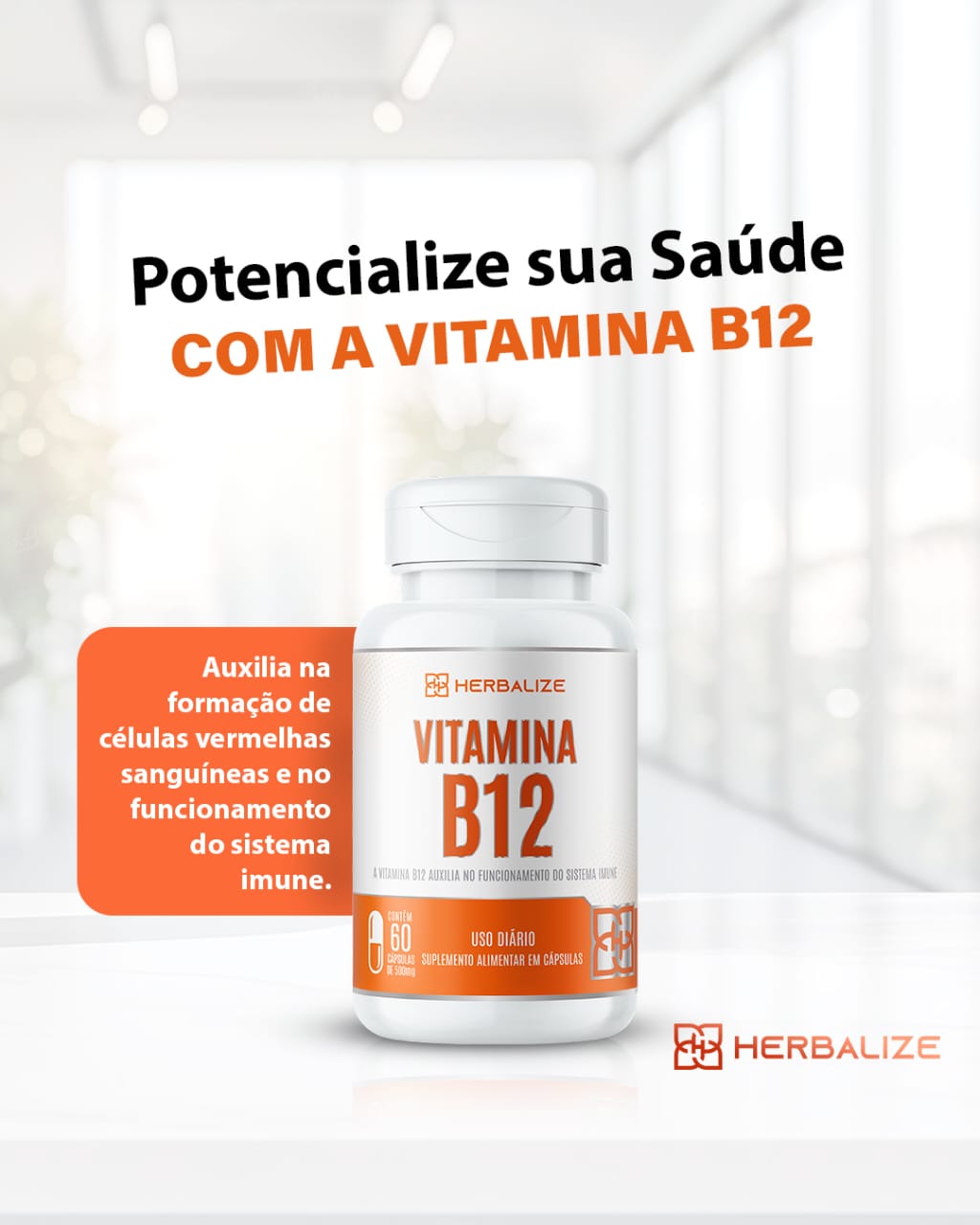 VITAMINA B12 60CAPS HERBALIZE