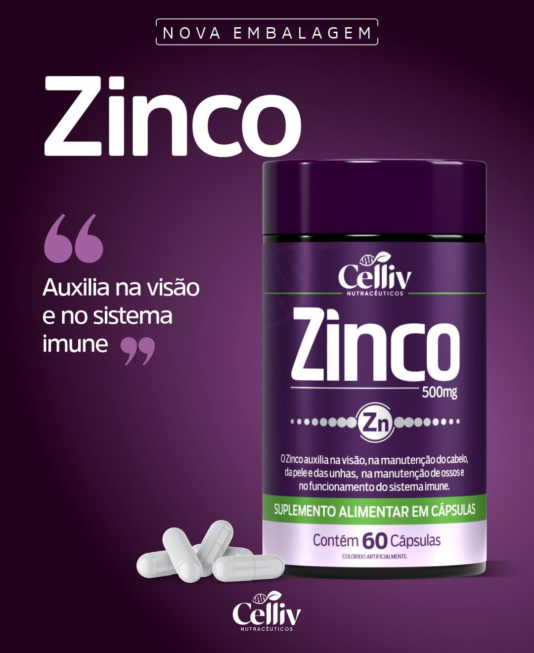 ZINCO 60 CAPS CELLIV
