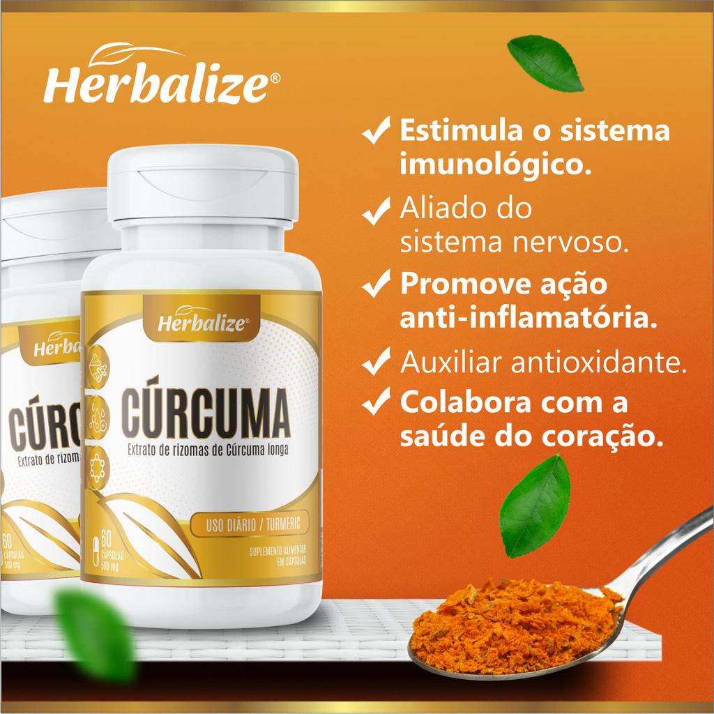 CURCUMA LONGA 500MG HERBALIZE 60CAPS