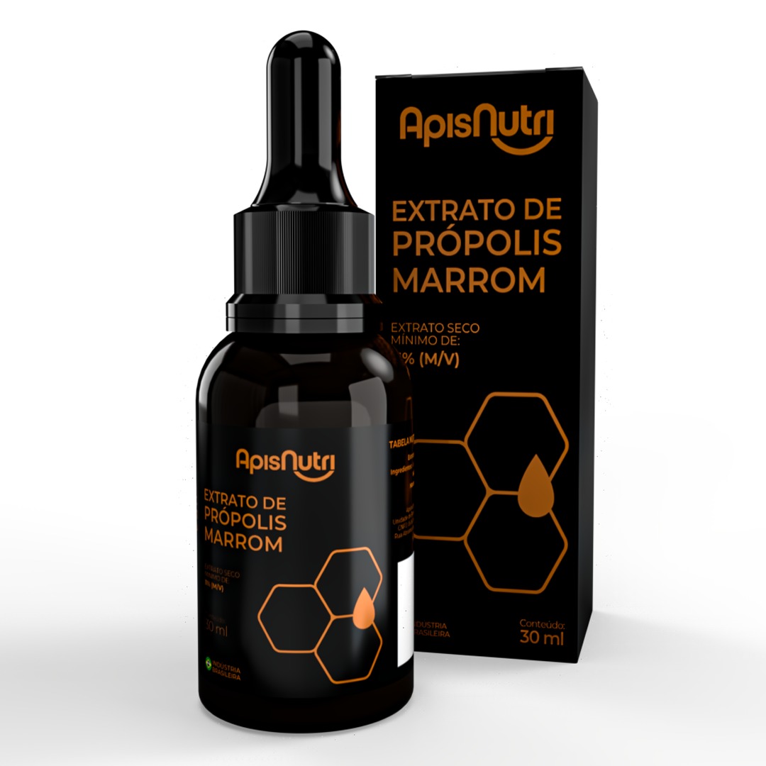 EXTRATO DE PROPOLIS MARROM 11% 30ML APISNUTRI