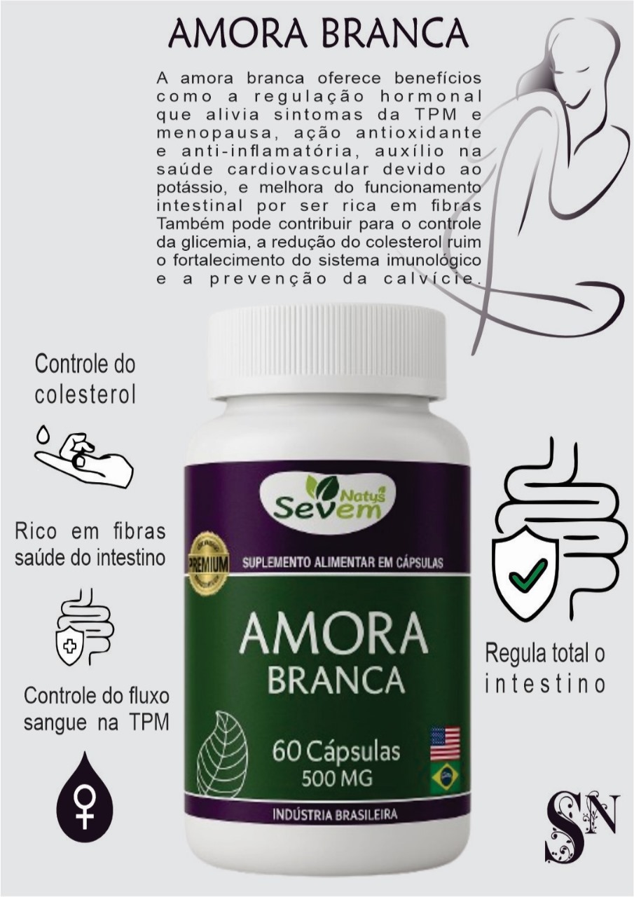 AMORA BRANCA 60CAPS