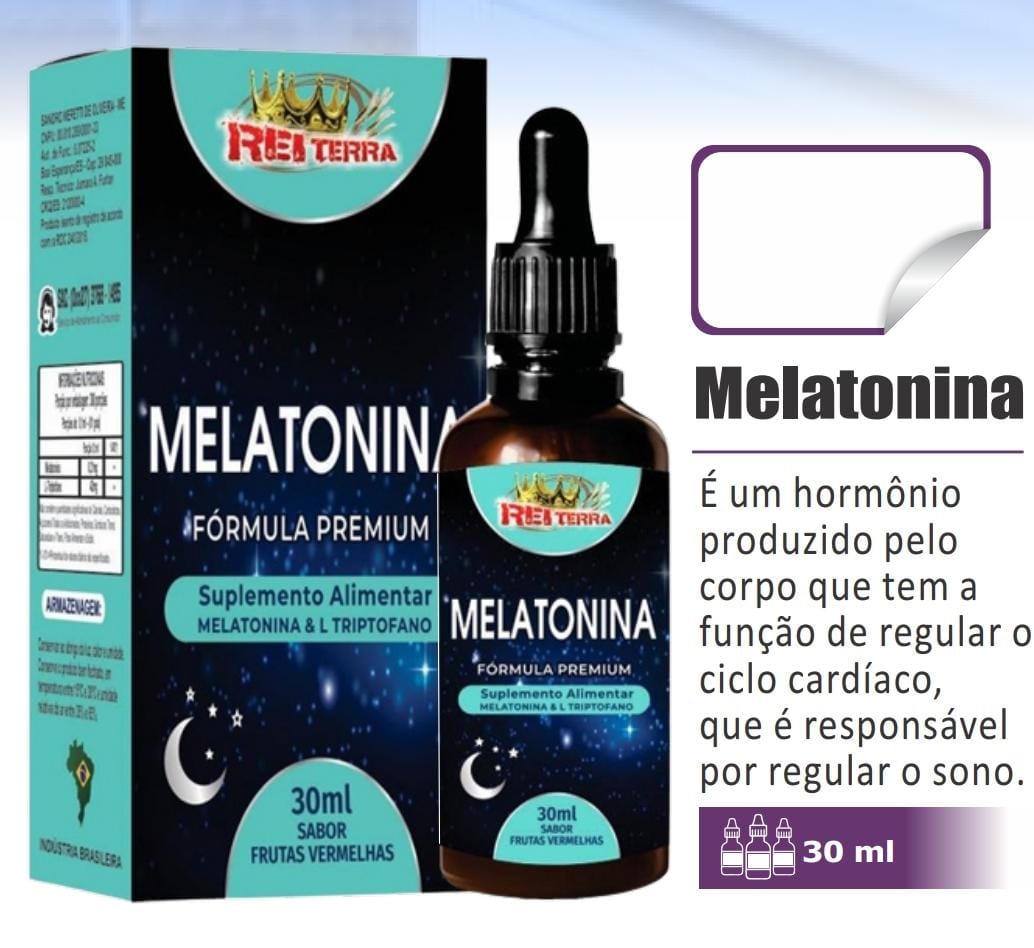 MELATONINA EM LIQUIDO 30ML REI TERRA