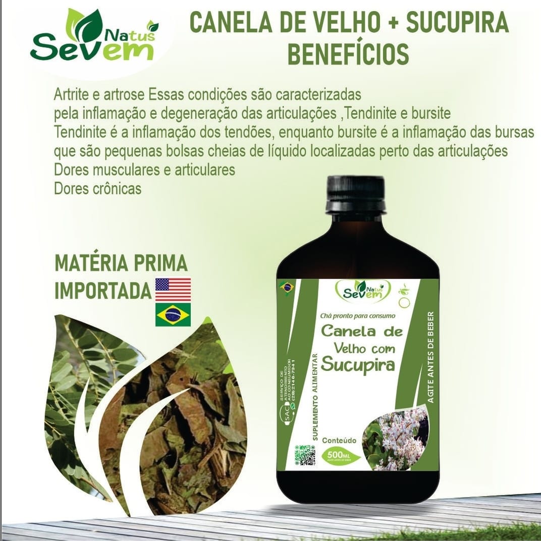 CANELA DE VELHO COM SUCUPIRA 500ML SEVEN NATUS 