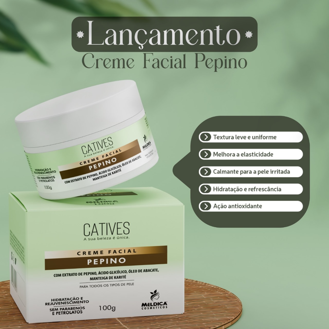 CREME FACIAL DE PEPINO 100GR