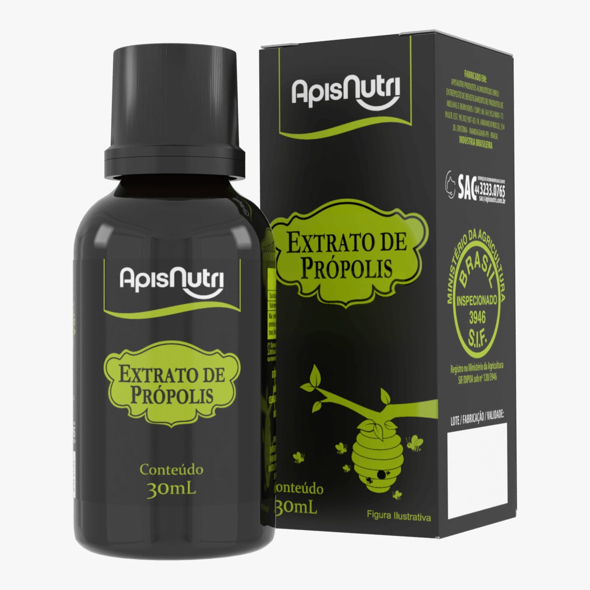 PROPOLIS MARROM 11% 30ML APISNUTRI