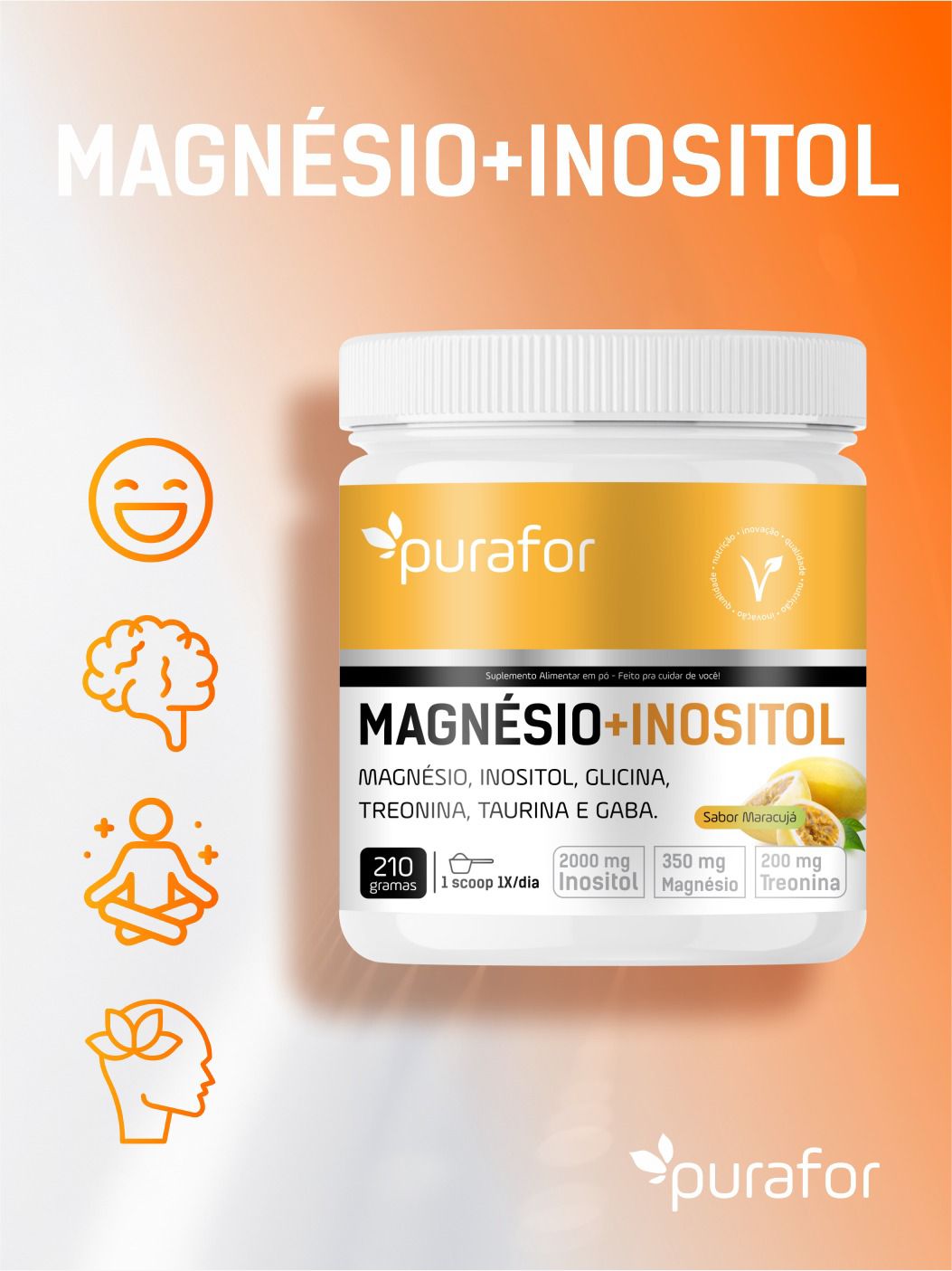 MAGNESIO INOSITOL 210 GR PURAFOR