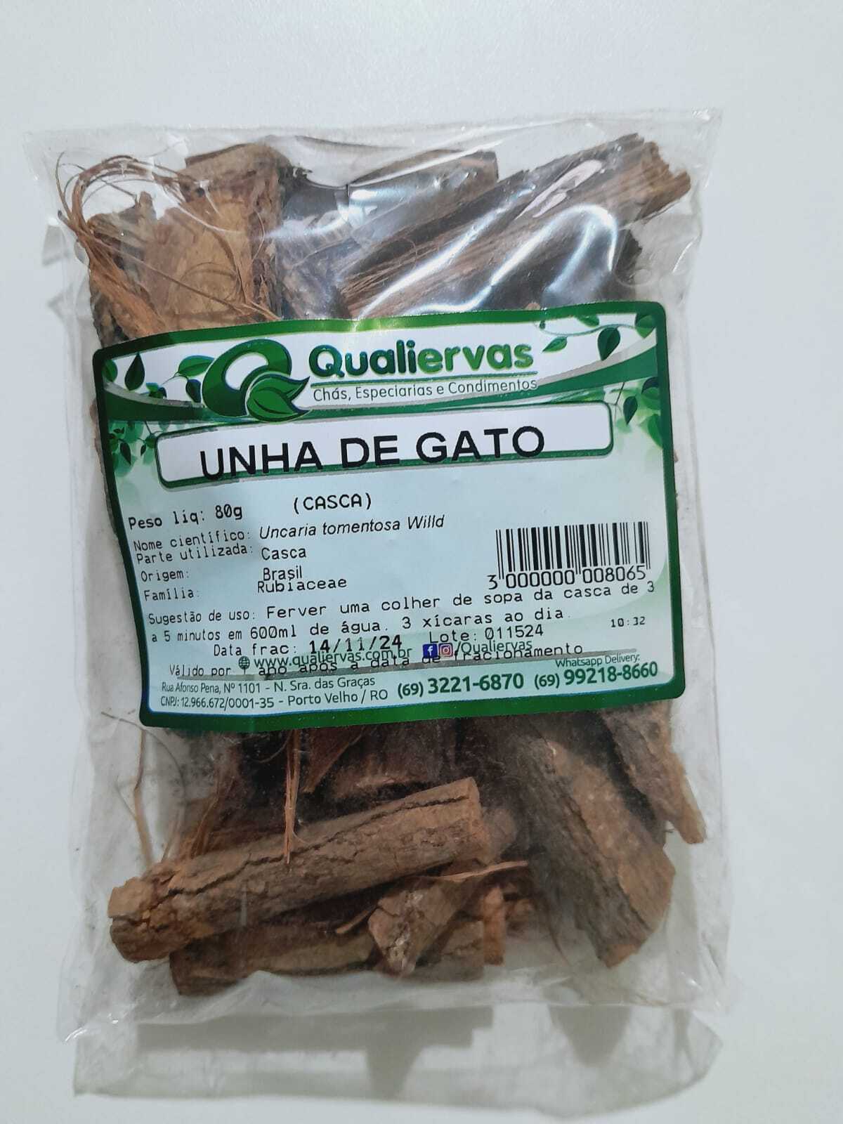 UNHA DE GATO CASCA 80GR