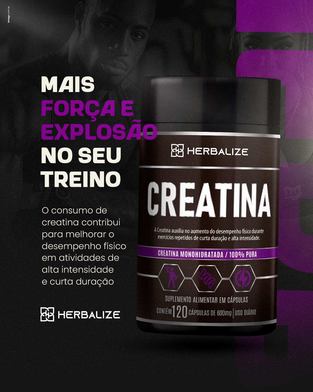 CREATINA MONOHIDRATADA 120CAPS