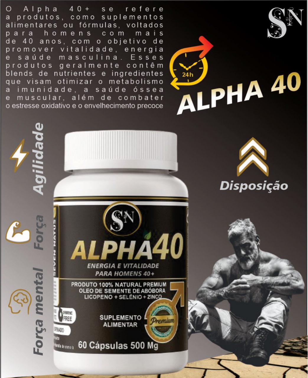 ALPHA 40 60 CAPS SEVEN NATUS