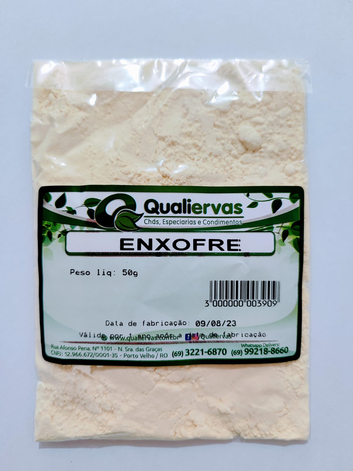 ENXOFRE PURO 50GR