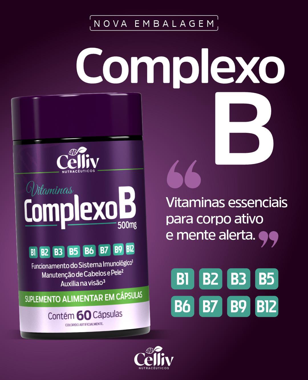 COMPLEXO B 6 CAPS CELLIV