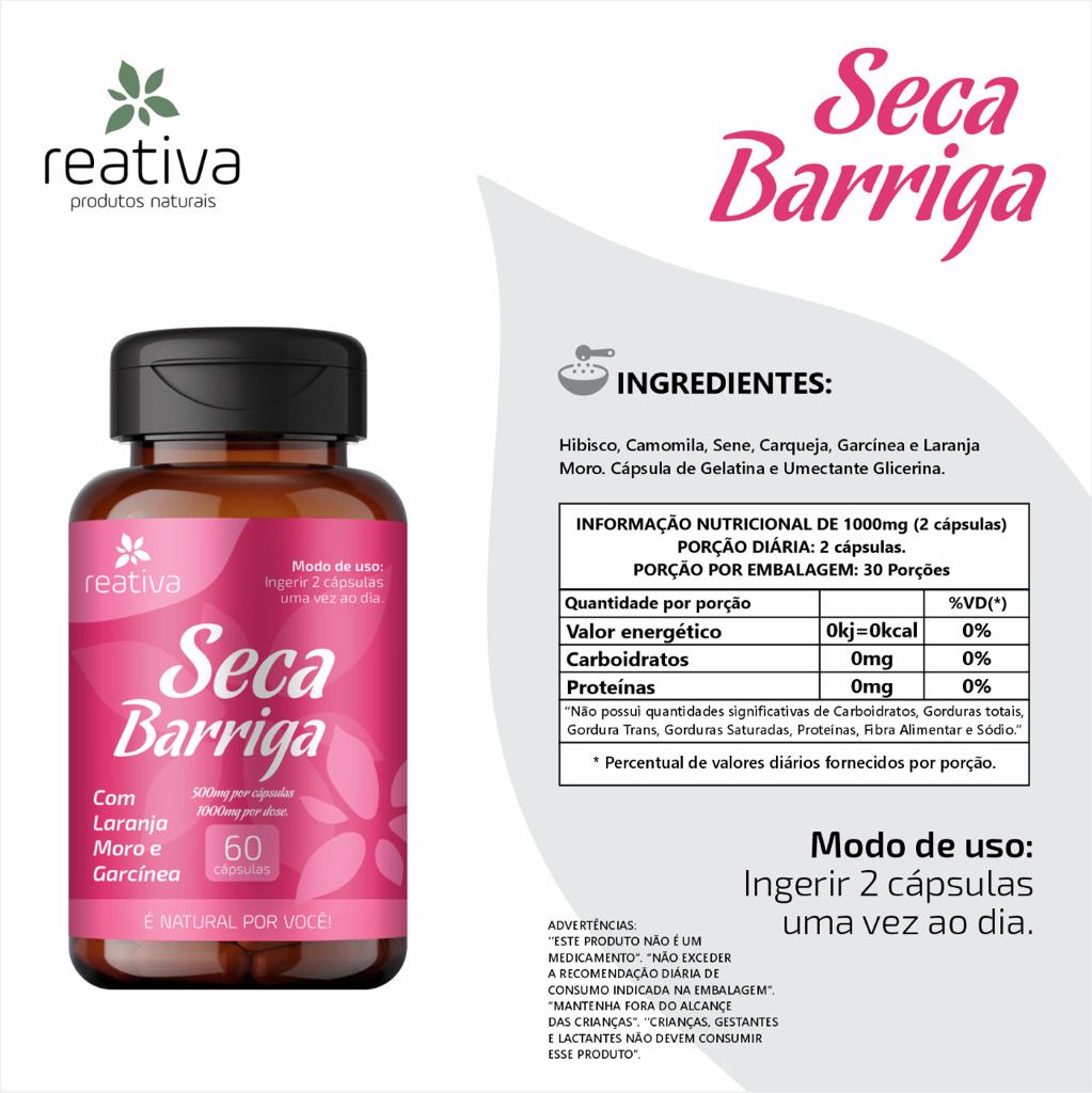 SECA BARRIGA 60 CAPS REATIVA