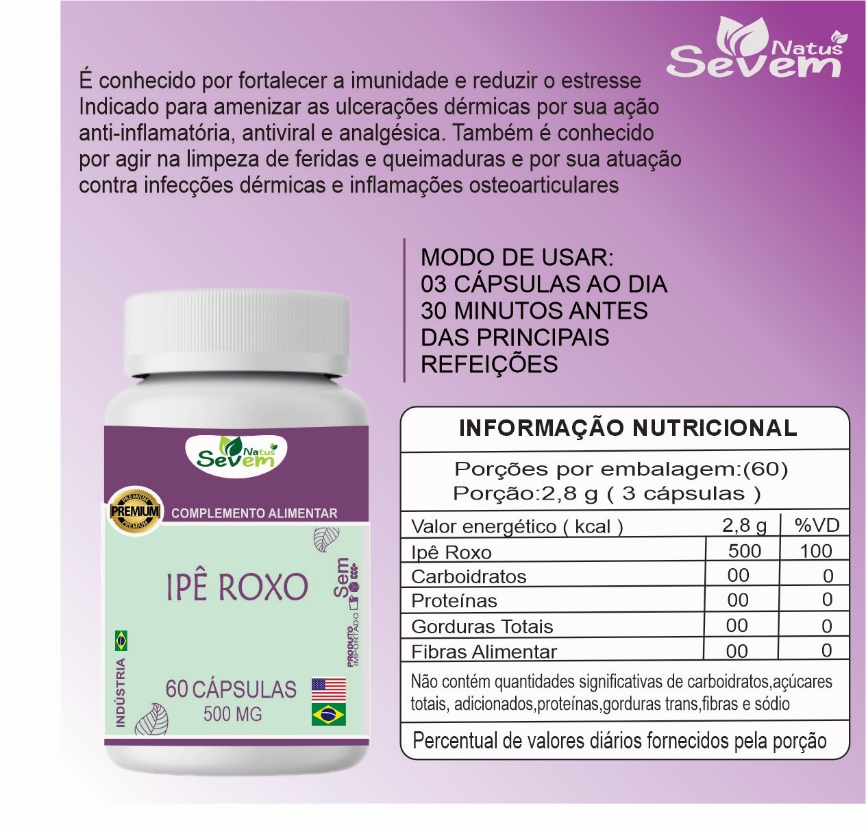 IPE ROXO 60CPS