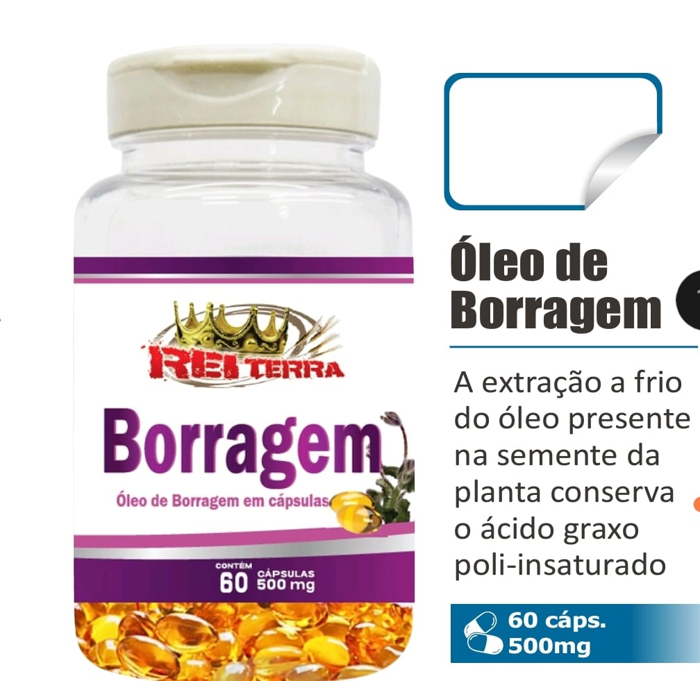 OLEO DE BORRAGEM 500MG REI TERRA