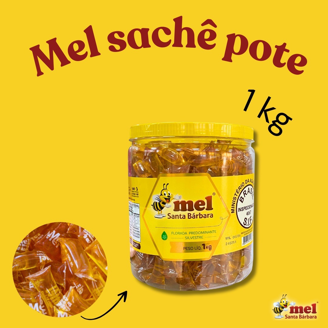 MEL SACHET POTE 1KG 270 UNI NATURAL