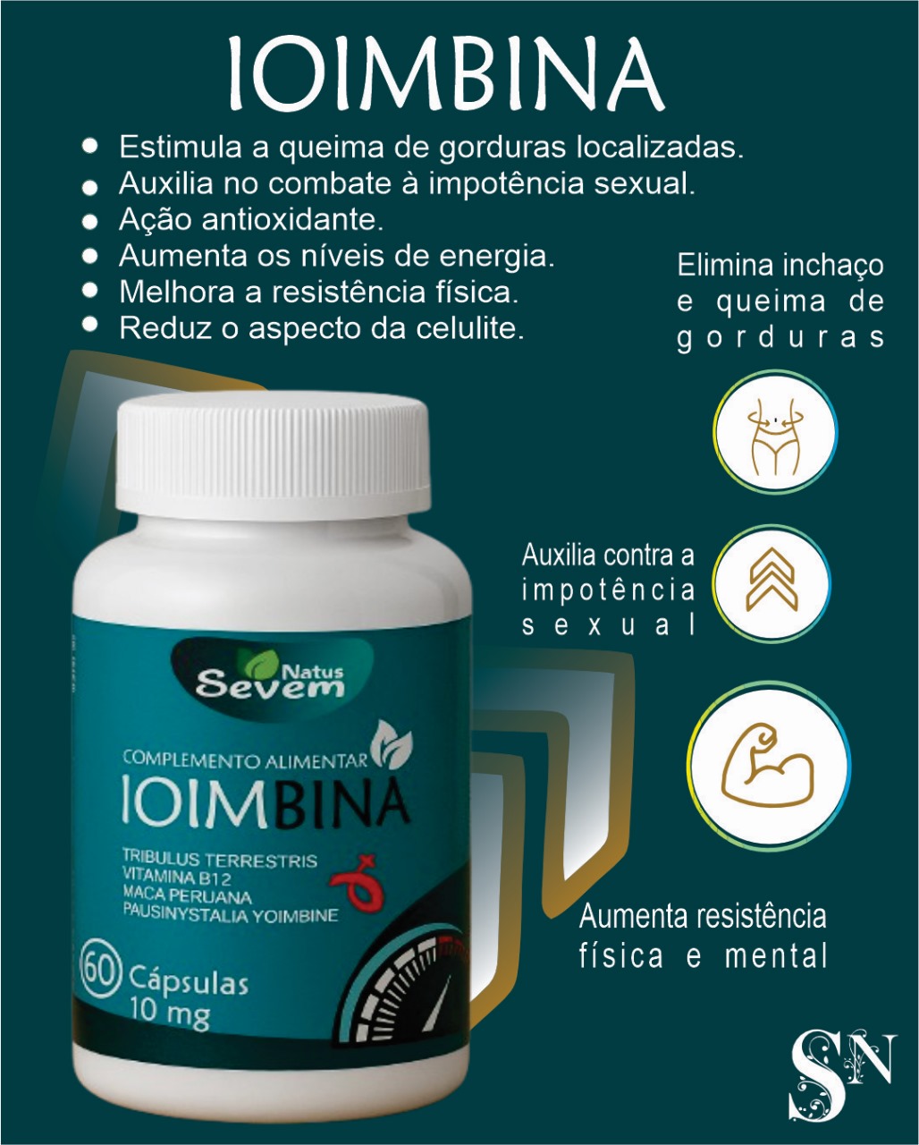 IOIMBINA 60 CAPS SEVEN NATUS