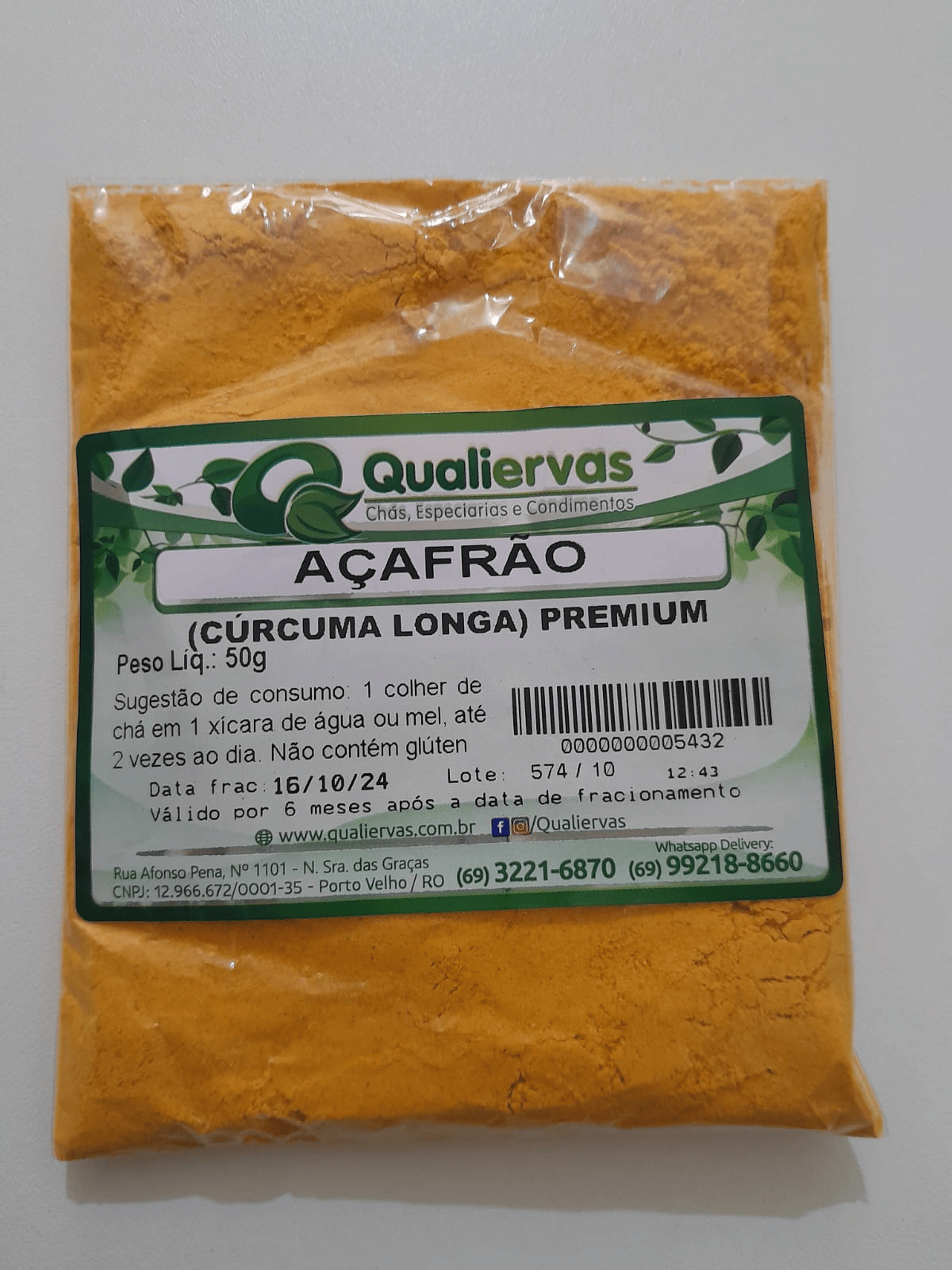 CURCUMA MOIDA PURA 50GR