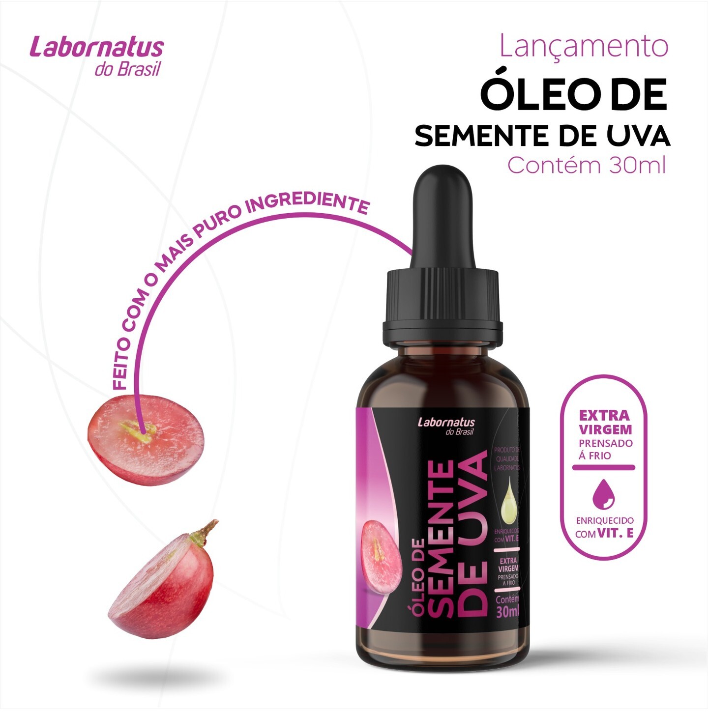 OLEO DE SEMENTE DE UVA GOTAS 30ML