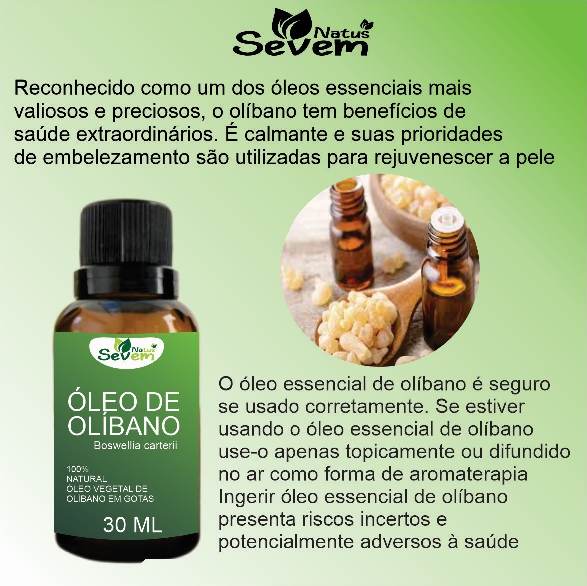 OLEO DE OLIBANO 30ML SEVEN NATUS