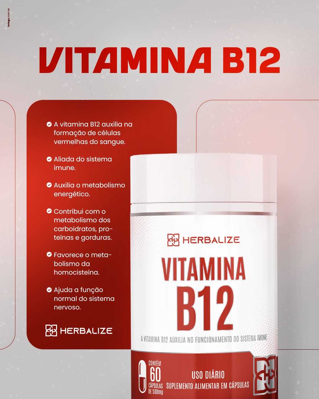 VITAMINA B12 60CAPS HERBALIZE