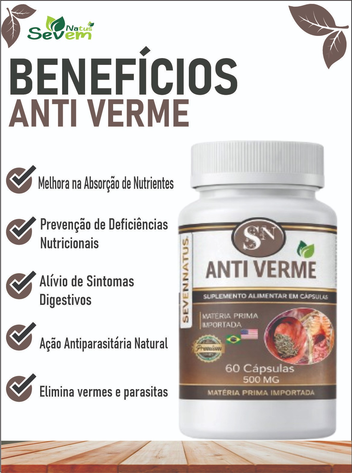 ANTI VERME 60 CAPS SEVEN NATUS