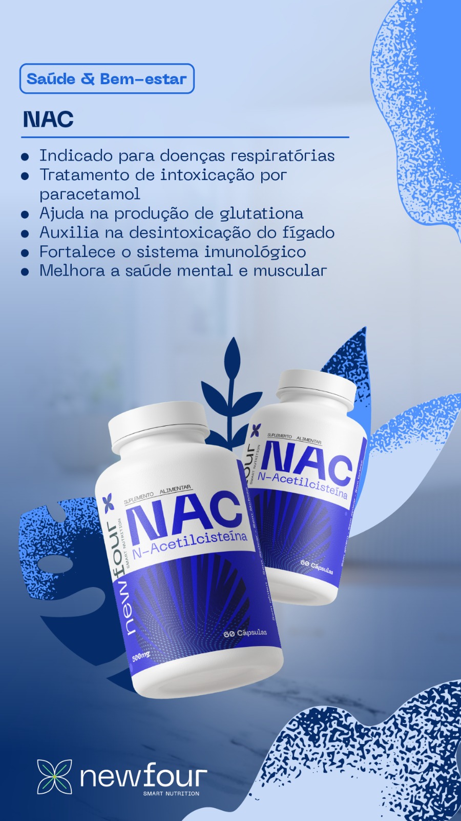 NAC-(N-ACETILCISTEINA) 650MG 60 CAPS