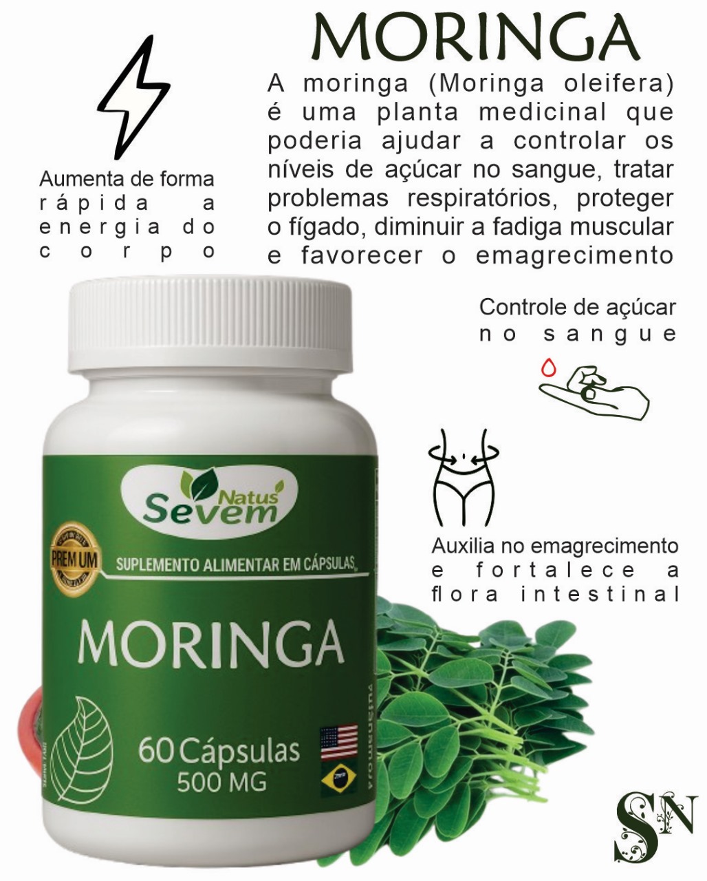 MORINGA OLIFERA  60CPS RN