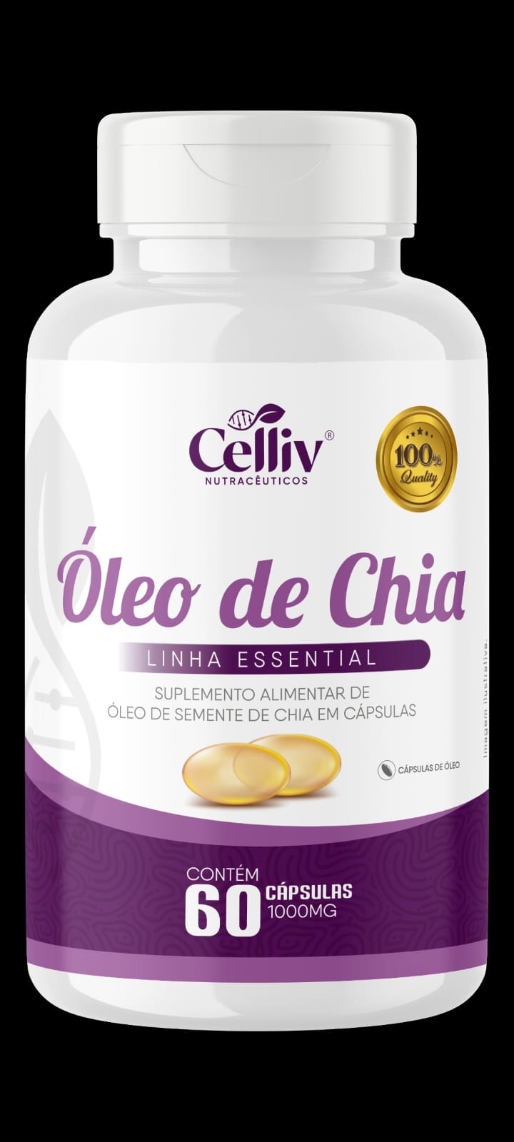 OLEO DE CHIA 1000MG 60 CAPS CELLIV