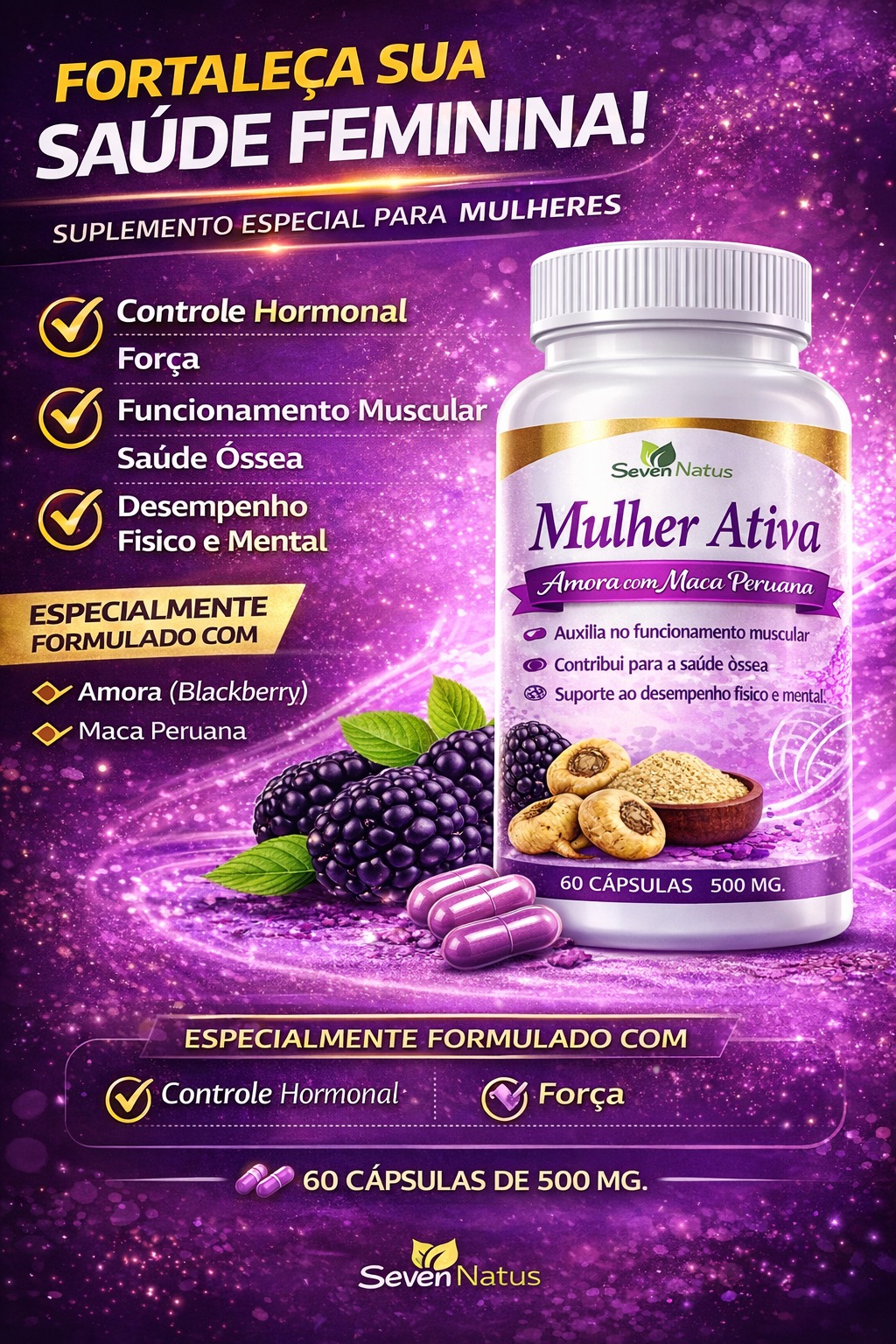 AMORA COM MACA PERUANA 60 CAPS