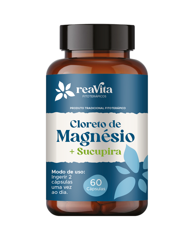 CLORETO DE MAGNESIO + SUCUPIRA 60CAPS REATIVA