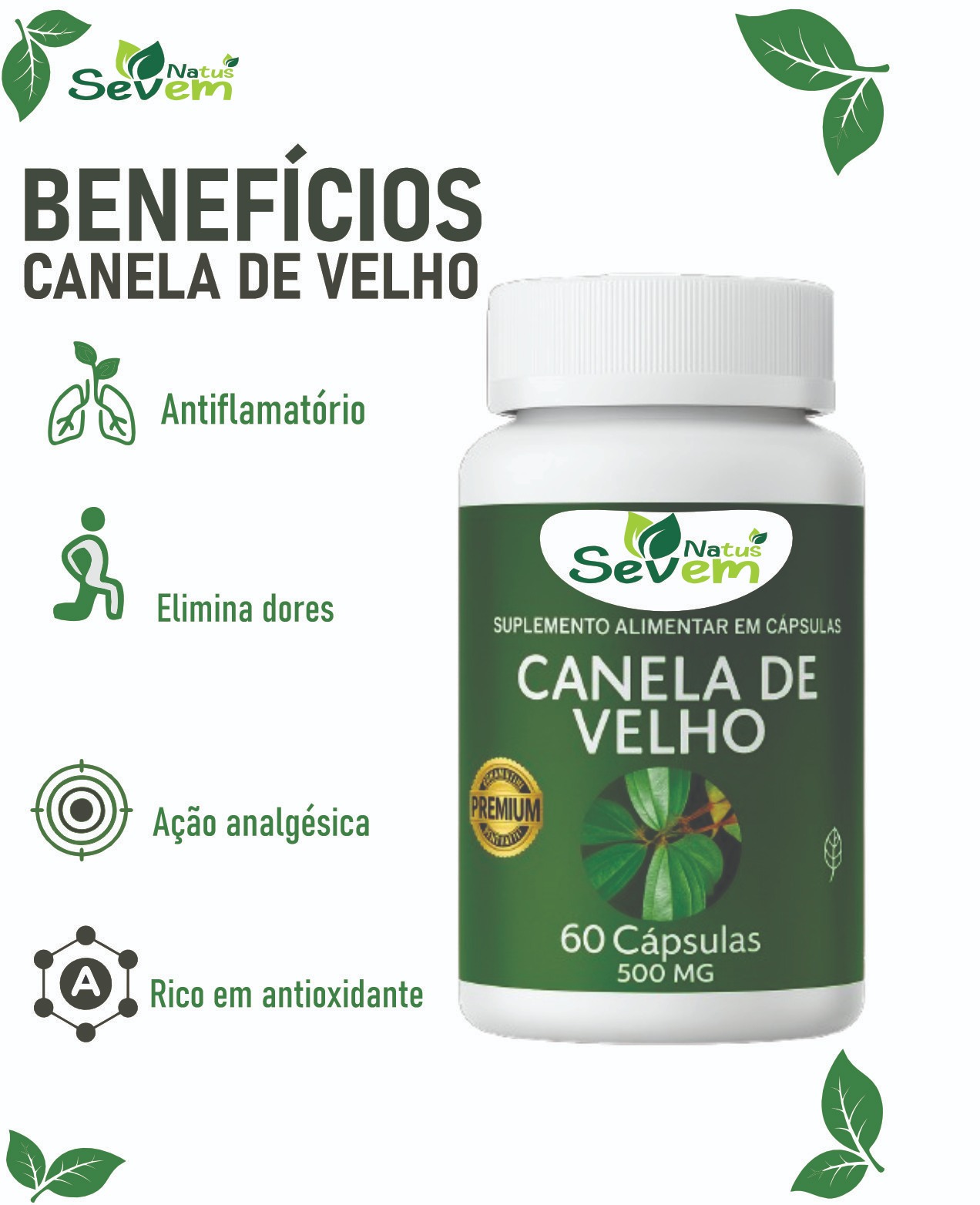 CANELA DE VELHO 60CPS SEVEN NATUS 